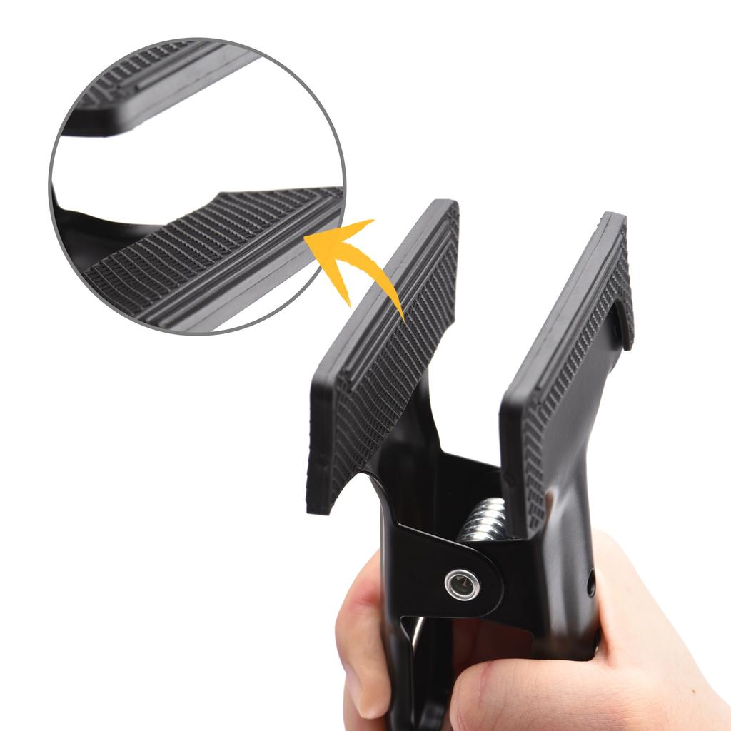 Heavy Duty Spring Metal Clip Photography Backdrop Clamps Background Support Holder with Rubber Protective Pad Photo