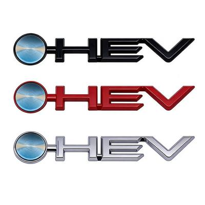 3D kovové logo HEV Samolepka Znak Pro Camry Corolla Highlander Prius Auris Hilux Prado Vnější Dekorace Blatníku Víka kufru