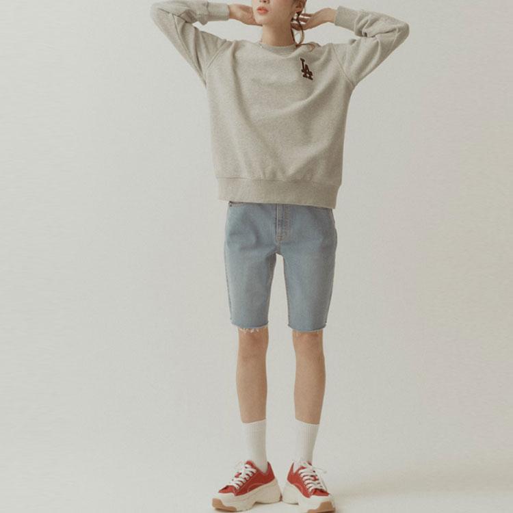 New MLB Sweatshirts Unisex Gray 31MT08111-07M