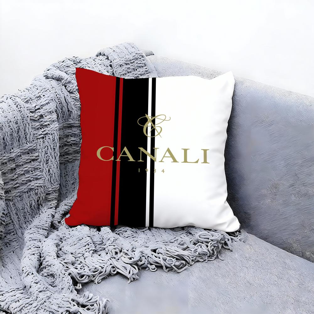 Cclassic C-Canali Cushion Cover Premium Comfort Reversible Pillow Cove -Two in One Design for Any Room & Car Interior