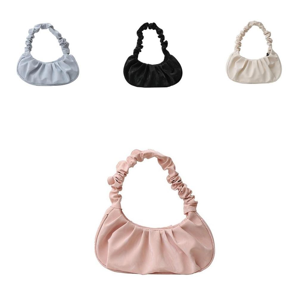 2024 Fashionable Cloud Bag Stylish Pleated Underarm Bag For Casual Travel Essentials