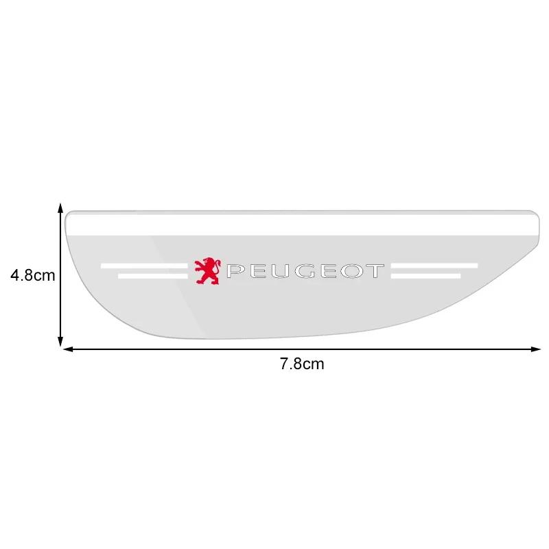 2 Stück Auto Rückspiegel Aufkleber Regenaugenbraue Schutz Sonnenschutz Abdeckung Für Peugeot 408 4008 308 3008 5008 508 106 208 301 407 108