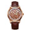 Utime High-End Mechanical Watch Men'S Fully Automatic Business Skeleton Leather Waterproof Men'S Mechanical Watch