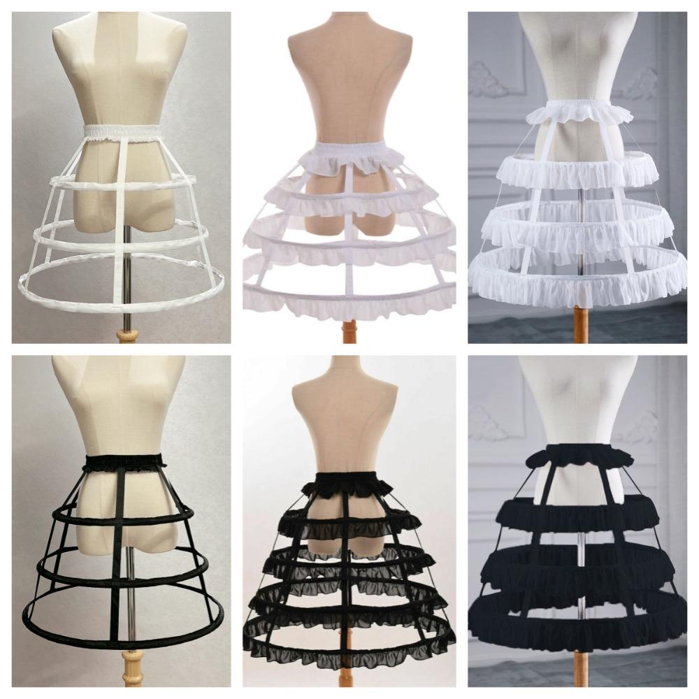 Spitze Lolita Hohl Unterrock Rüschen Braut Hochzeitskleid Futter Ballkleid