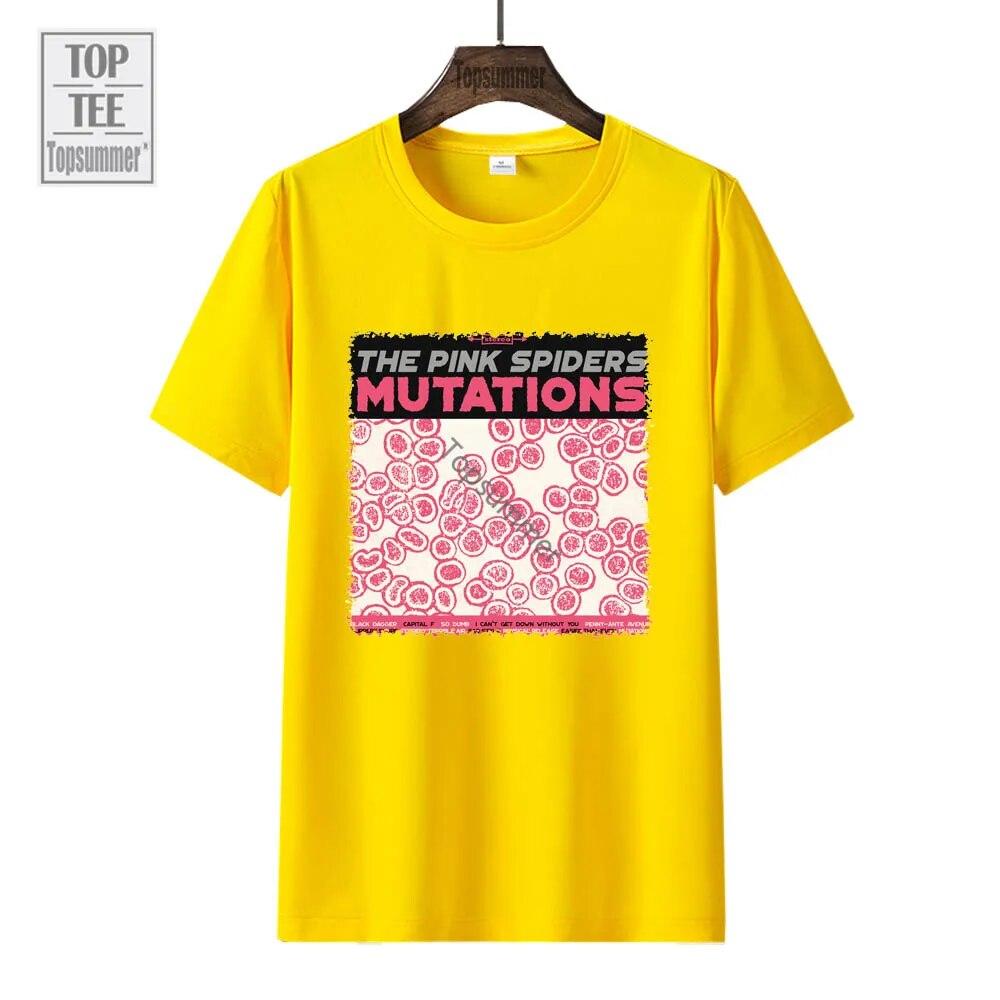 Mutations Album T-Shirt The Pink Spiders Tour T Shirt Unisex'S Pop Streetwear Oversize T-Shirts Women'S Short Sleeve Top