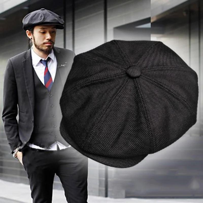 Freedom Outdoors Men's Khaki New Beret Hat Gatsby Octagonal Hats Retro British Newsboy Cap And Wo Outdoor Universal Casual Caps Cm