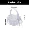 Unique Bowknot Basket Romantics Wedding Flower Basket Bridesmaid Candy Basket for Outdoor Celebrations