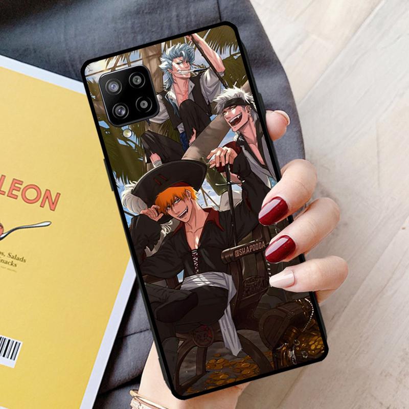 BLEACH Ichigo Kurosaki Manga Hülle für Samsung Galaxy A51 A71 A31 A21S A50 A70 A12 A22 A32 A42 A72 A52 A52S Handyhülle
