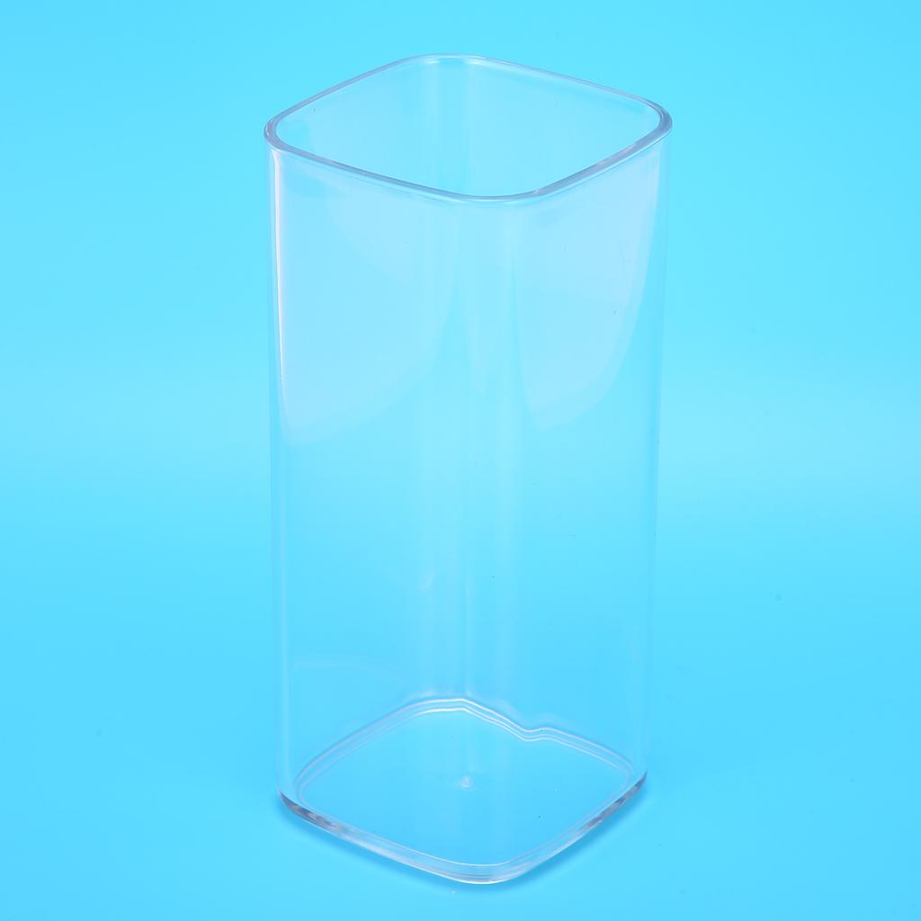 250ml Square Cup Innovative Reusable Tea Juice Coffee Mug Drinkware Kitchen AccessoryTransparent