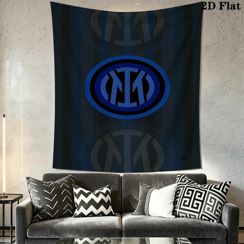 Inter Milan Emblem Wallpaper Threepiece Set 1 Duvet Cover 2 Pillowcase Without Core Duvet Cover And Pillowcase Christmas Birthday Gift