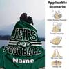 New York Jets Football Team Logo Customized Your Name Blanket Lightweight And Comfortable Warm Blanket Suitable For Bed Home Chair Office Sofa Camping