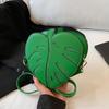 Leaf Shape Crossbody Bag Creative Brand Fashion Design Women Multiple Colors Elegant Mini Handbag Messenger Bag AVE