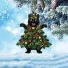 Decorative Xmas Black Cat Pendant Acrylic Black Cat Car Pendant  Festival Party