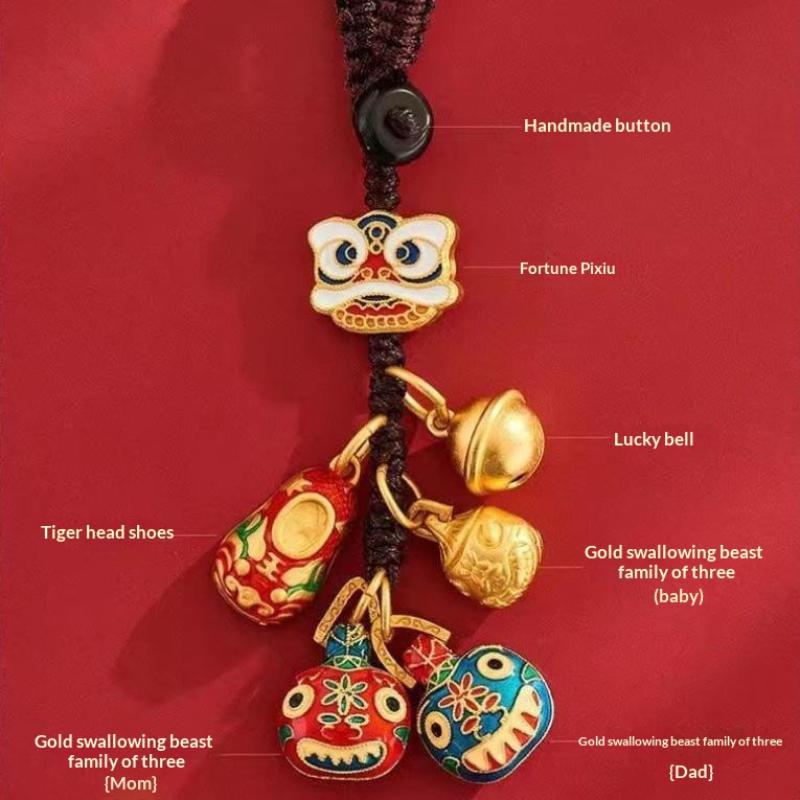 Alloy Fortune Keychain Stylish Accessories for Bags Ideal for Party Favors and Versatility