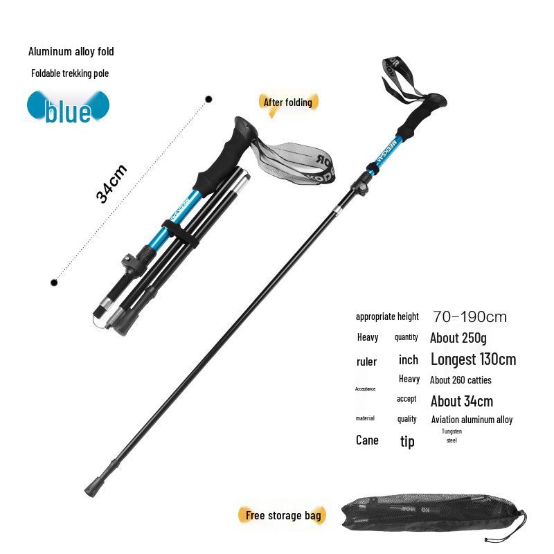 Ультралегкие алюминиевые складные треккинговые палки: Телескопические палки для треккинга для мужчин и женщин