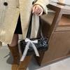 Portable pillow bag New textured shoulder bag Niche design Commuter messenger women's bag