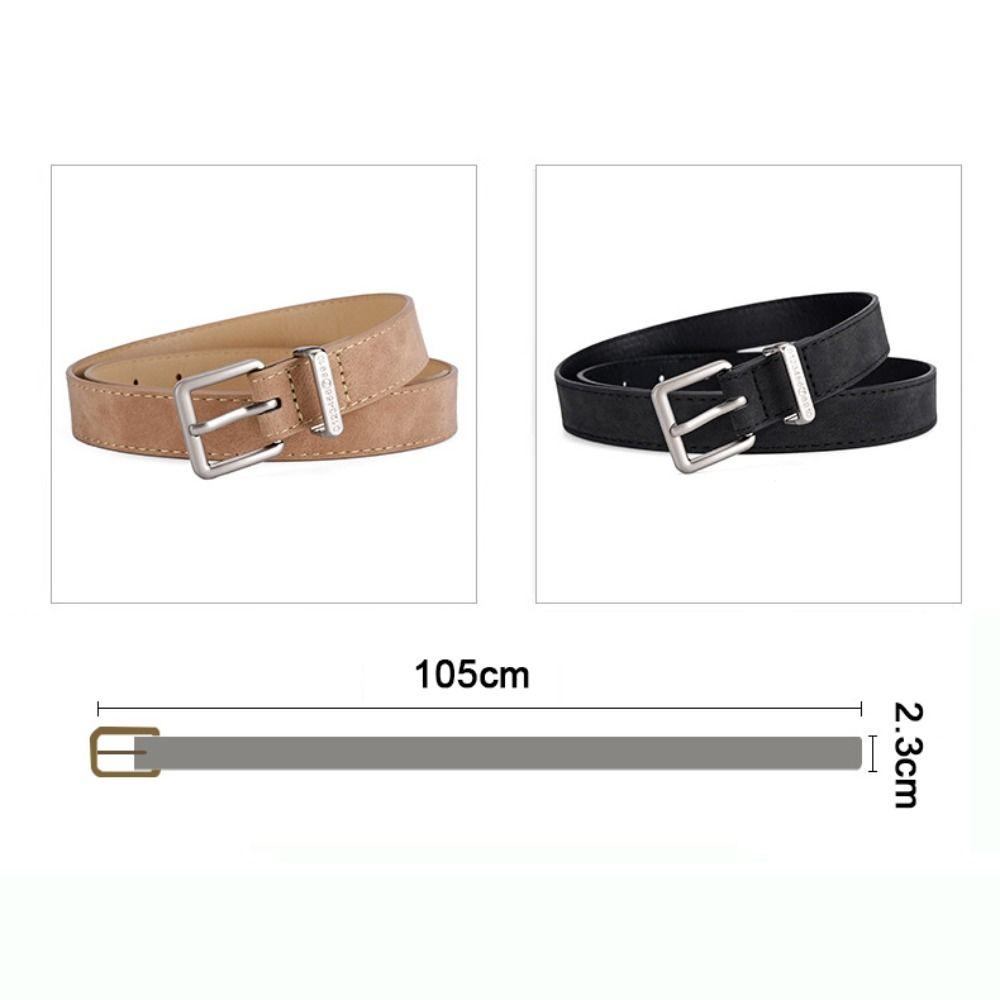 Luxury Design Brand Matte Pin Buckle Waistband Women Trendy Waist Strap Trouser Dress Belts