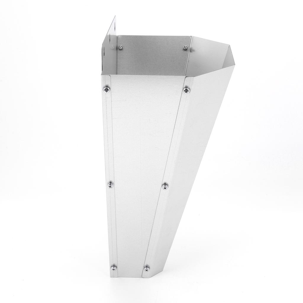 Galvanized Steel Chicken Restraining Cone Easy To Clean Flat-Back Poultry Killing Cone for Chickens Broilers Roasters