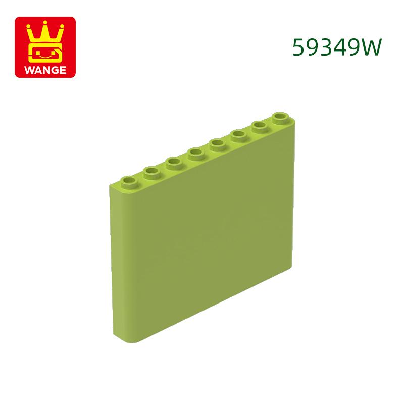 17Pcs/lot 59349 1x6x5 Houses Wall Construction Blocks MOC Accessories Works With Featuring Bricks Children Playthings Present Bo