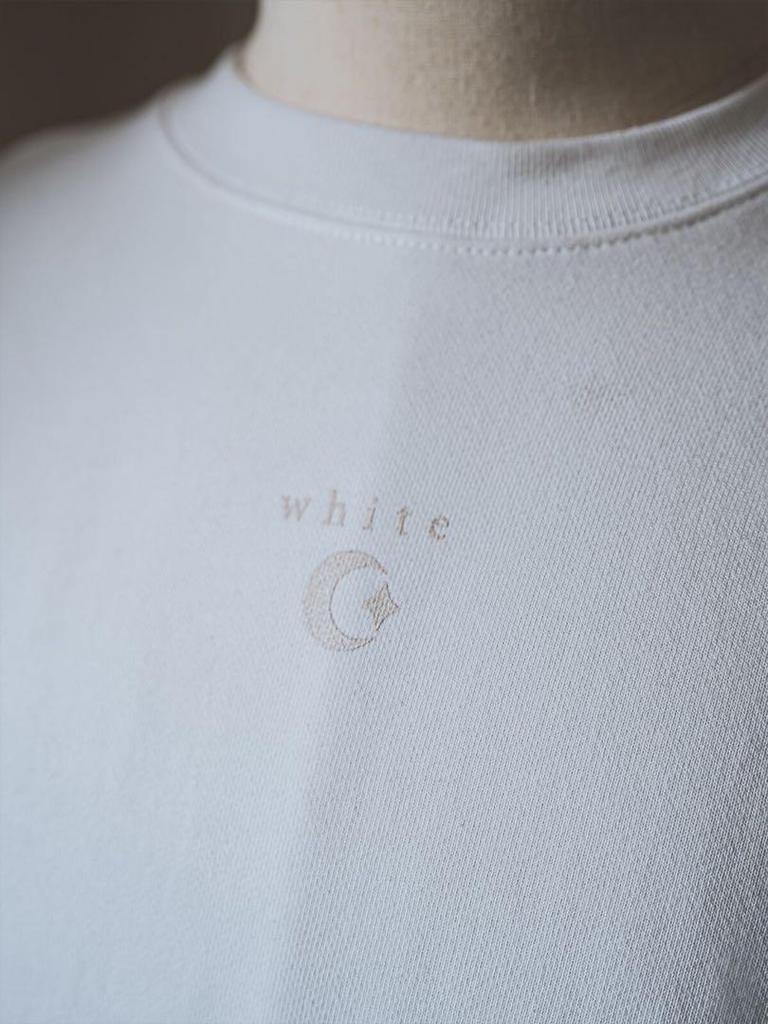 [USED] Aojukou MASCATALE Illustration Print Sweatshirt (White) Unisex
