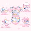 Adult Romper Pajamas Love Romantic Smooth and Silky Size L [LittleForBig] "Ao-chan's Story" Print, Texture, Bodysuit, Pink,