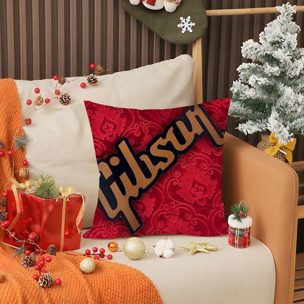 Fashion Brand G-Gibson Pillow Case Anti-dustmite Pillow Invisible zipper silky short plush Sofa cushion cover