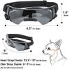 Hundebrille für kleinen Hund Hündchen-Brille mit verstellbaren Riemen Anti-UV Hunde-Sonnenbrille Winddichter Augenschutz