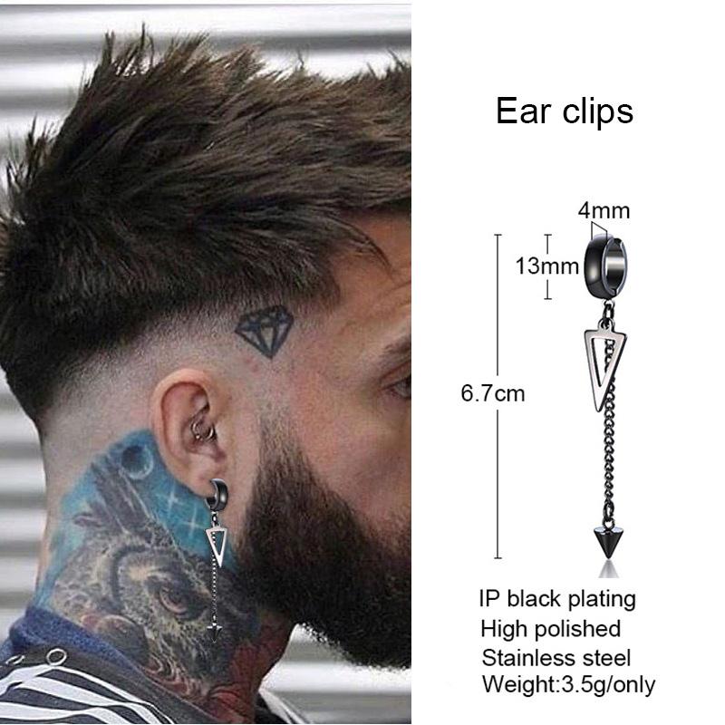 Lightning Bolt Charm Hoop Huggie Copper Color Earrings for Men Stainless Steel Hinge Hoops Lightnings