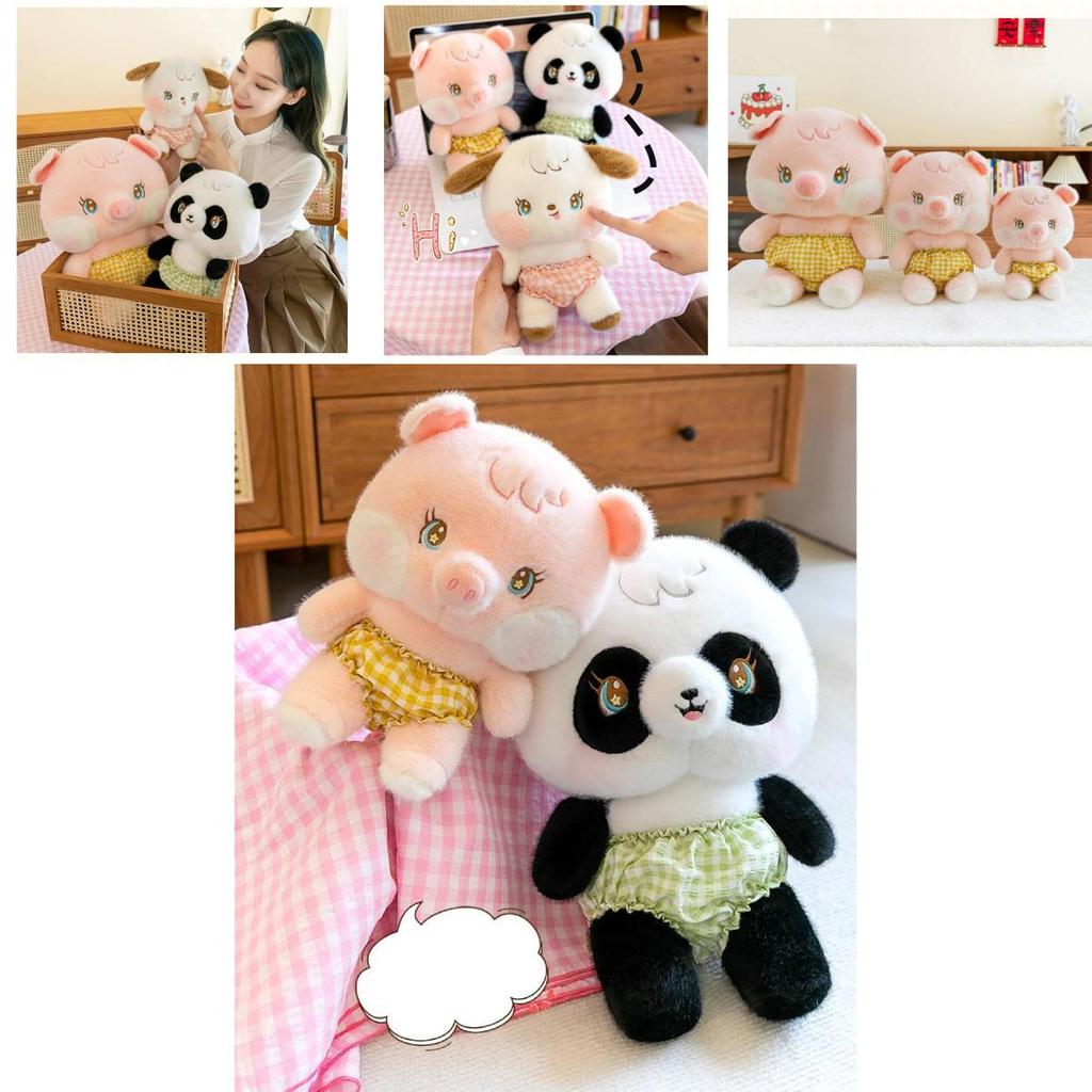Adorable Soft Panda Pig Dog Plush Toy For Home Decor Cozy Collection 75cm