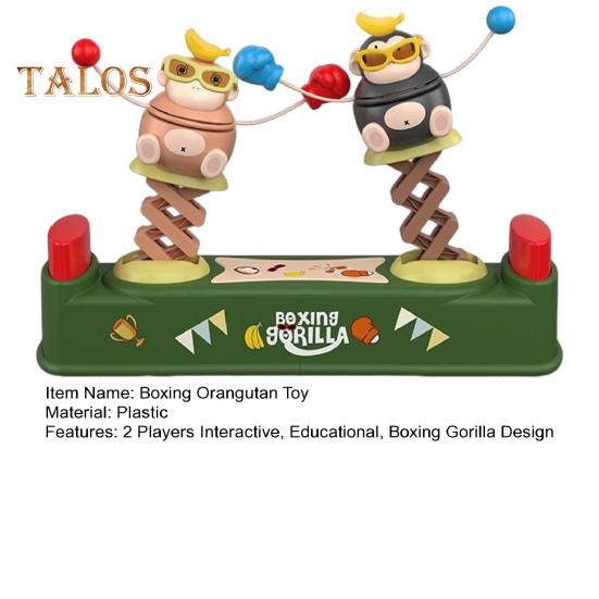Kids Boxing Gorilla Board Game 2 Players Orangutan Battle Toy Toddlers Boys Girls Educational Interactive Bouncing Monkey Fighting Toy