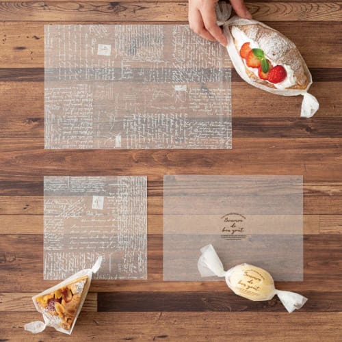 HEADS DWX-LTL1 Japanese-Made Wax Paper, White, 16.5 X 16.5 Cm, 100 Sheets, Food-Safe, Design Sheets