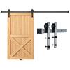 Kit Ferramenta per Porta a Scomparsa tipo Stalla da 243,8 cm, Kit Binario per Porta a Scomparsa Heavy Duty da 149,7 kg per Porta Singola