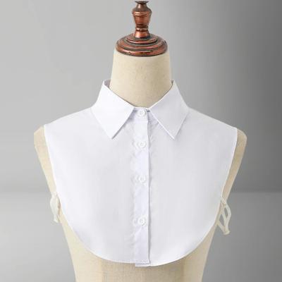 Women's Fashion Cotton Fake Collar for Suits - Minimalist Half-Shirt Style, Versatile & Convenient, Removable Collar