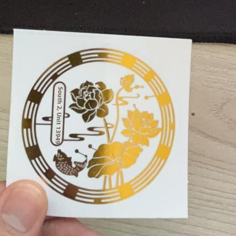 

10 шт./набор Металлическая наклейка «Удачный карп лотос» для дома, фэн-шуй, украшение для богатства, наклейки для автомобиля, мобильного телефона