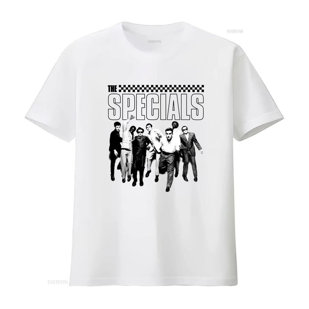 Unisexs The Specials Ska Rock Reggae Two Tone Records Music T Shirt Vintage With Iconic Members Casual Round Neck All Season