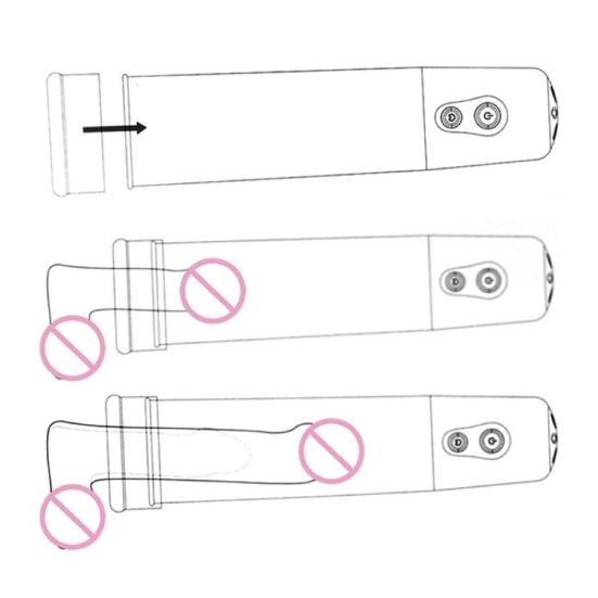 Nabíjení vakuové pumpy Snadno používejte elektrické Zlepšete štěstí Penis Enhancer pro trénink