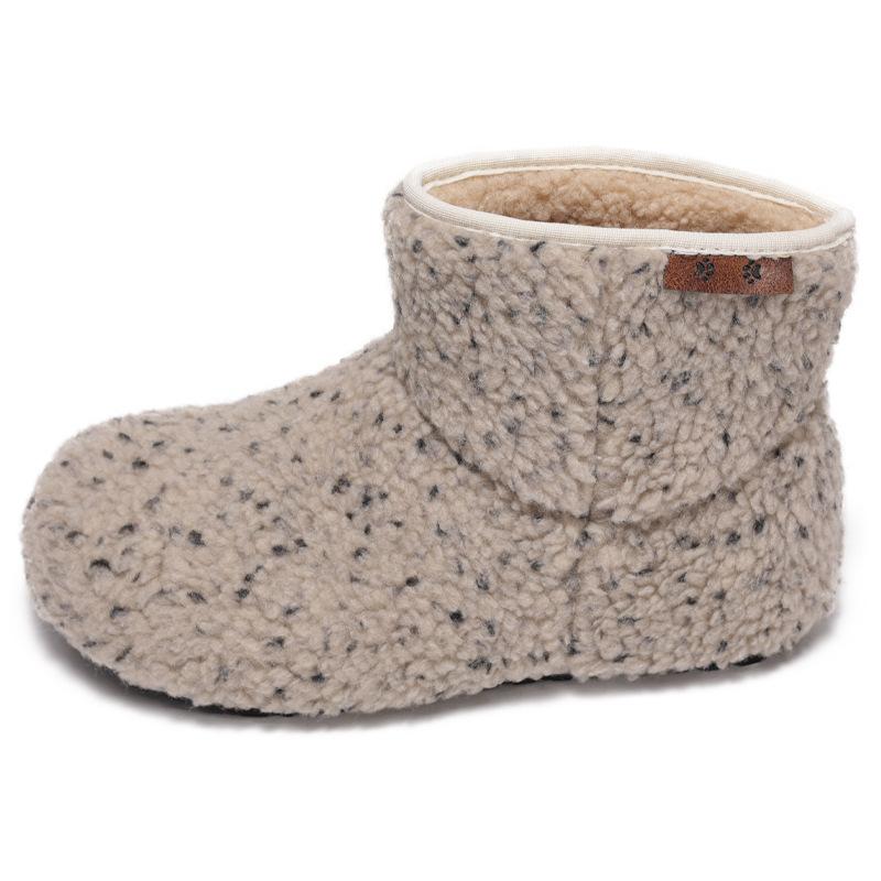 Winter Warm Retro Woolen Plush Snow Boots Women's Ugly Cute Soft-soled Short Boots Martin Boots