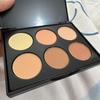 Six-Color Multi-Color Contour & Highlight Palette for Natural and Stage Makeup