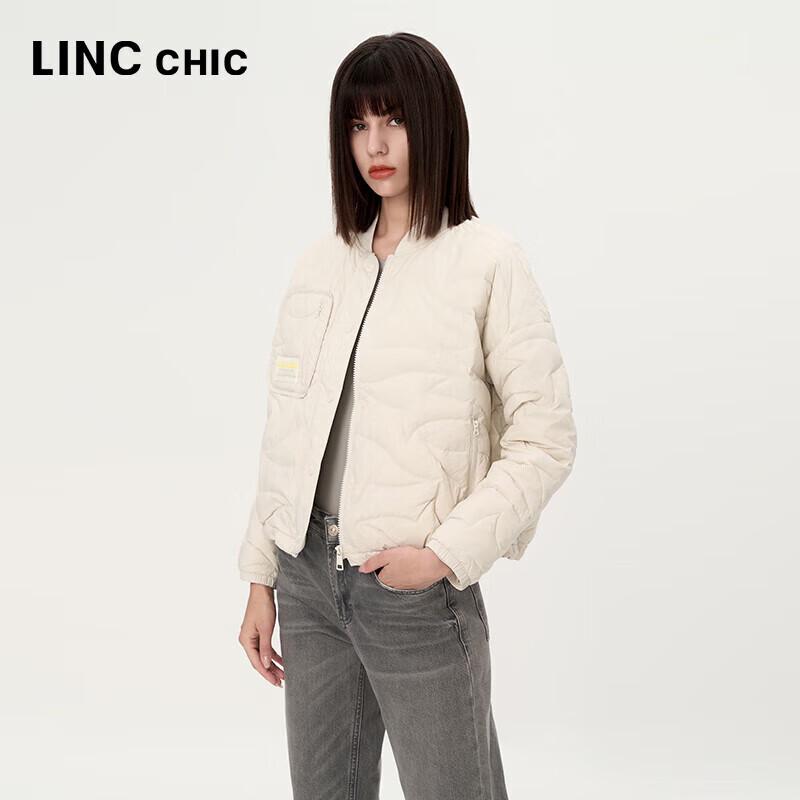 Jinyujie Women's Lightweight Duck Down Baseball Jacket