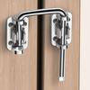 Hardware Stainless Steel Door Latch Lock Non Perforated Thickened Anti-theft Buckle 90/180 Degree Safety Door Buckle Fences