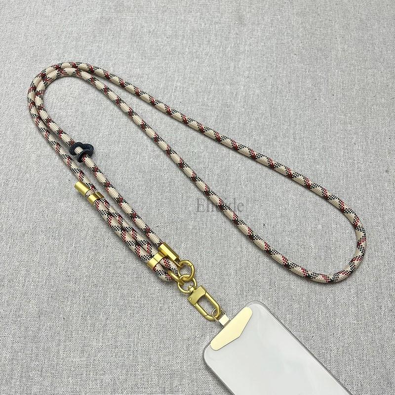 

New Lanyard Gold Buckle Adjustable Wrist Hand Crossbody Strap Cord Hang 150CM Length Mobile Cell Phone Shoulder Chain Key Rope