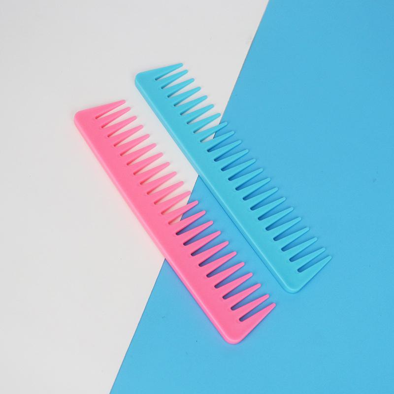 1pcs Resin Wide Tooth Curly Hair Salon Hairdressing Comb Hairbrush