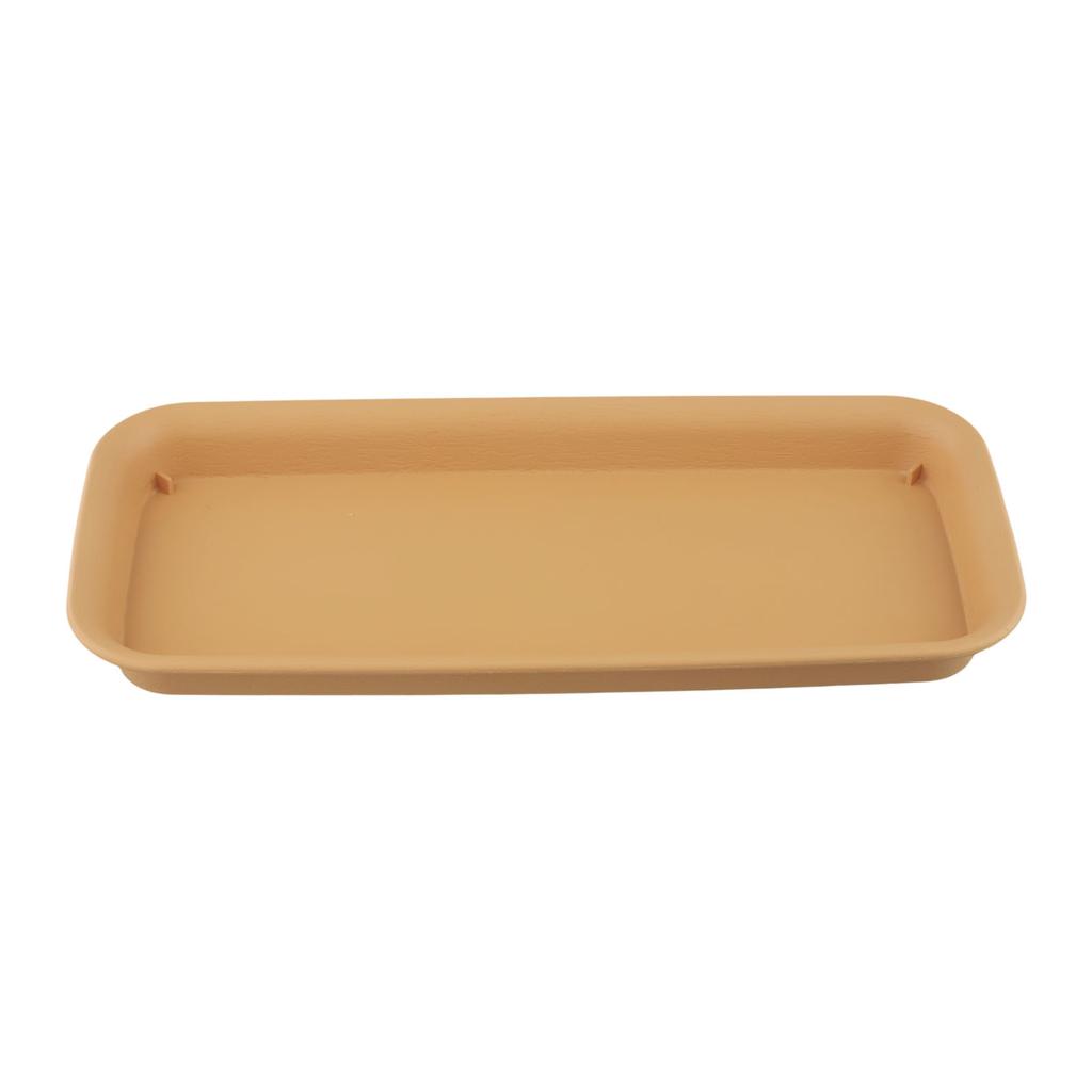 Heavy Duty Resin Saucer for Potted Plants Rectangle Design Ensures Effective Water Collection and Floor Protection