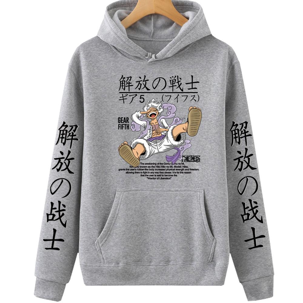 Men's Clothing Anime One Piece Hoodie Luffy Sun God Hoodie 2026 Manga Style Print Tops Fall Harajuku Style Hoodie