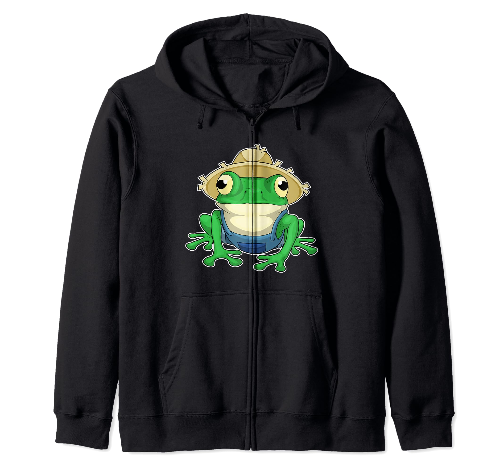 

Frog Farmer Hat Zip Hoodie чёрный
