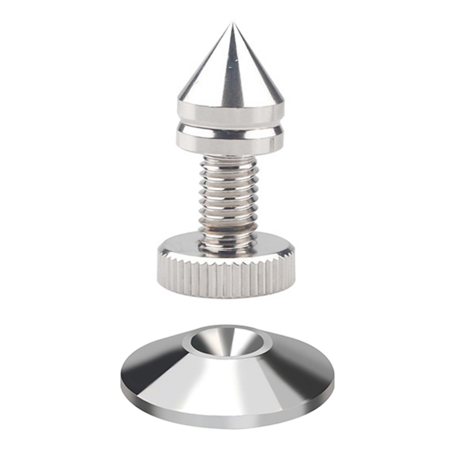 

1 комплект серебристых шипов для колонок, металлические ножки, амортизатор, подкладки для колонок для Hi-Fi сабвуфера и аудиоаппаратуры SM8