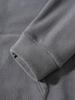 Men's Thick Hooded Sweatshirt, Stand Collar Half-Zip, Long Sleeve, Autumn/Winter, European Size, Casual Style.