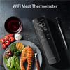 Wi-Fi Unlimited Range Meat Thermometer Wireless Bluetooth Probe with APP & Alarm Reminder for BBQ, Smoking, Oven, Rotisserie