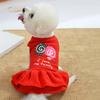 Pet Dress Pullover Soft Dogs Skirt Pullover Fleece Dog Sweet Skirt Dog Vest Dress Comfortable Teddy Dog Skirt Wedding Party