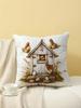 Farm Chicken Print Throw Pillow Cover, Cushion Case for Sofa Bedroom Living Room Couch Bed Office Chair Home Decor